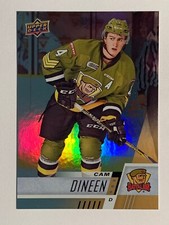 2017-18 UD CHL Rainbow Foil CAM DINEEN Rookie Edmonton Oilers Card# 265