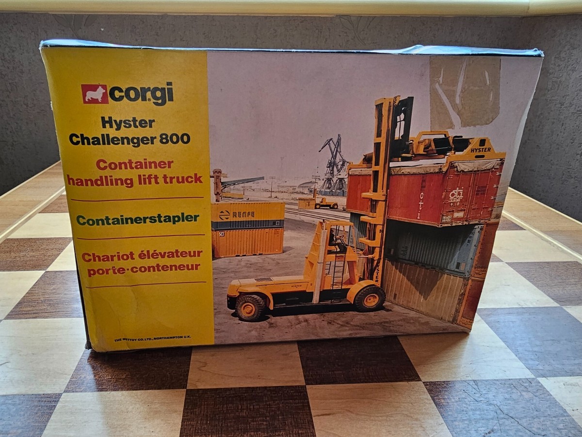 corgi 1113 hyster challenger 800 container handling forklift boxed