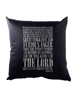 Ezekiel 25:17 Dekokissen Pulp Fiction Vincent Vega Movie Tarantino Gangster