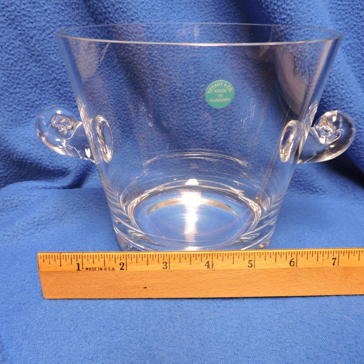 TIFFANY＆Co.　アイスバケット Tiffany & Co Crystal Glass Champagne Ice Bucket Scroll
