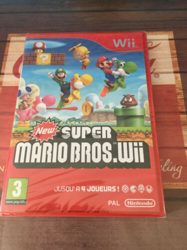 NEW SUPER MARIO BROS WII nintendo wii new blister new sealed new PAL FRA - Picture 2 of 8