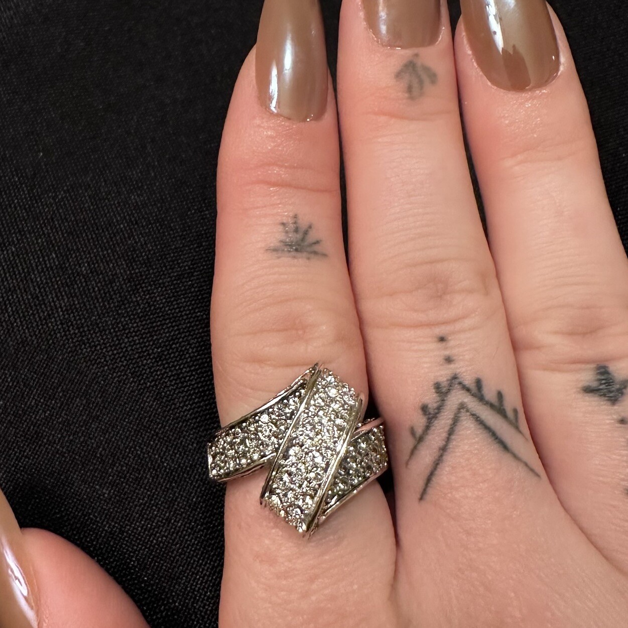 VTG Silver Spiral Ring - image 1