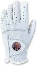 100 Cabretta Leather Golf Gloves with President Donald Trump Mugshot Men's