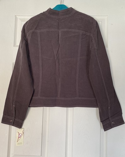 Women Snap Front Long Sleeves Pockets Jacket SZ:XL NWT - Picture 3 of 4