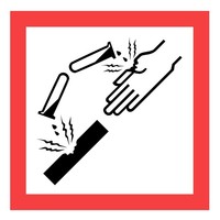 Ghs1269 Pictogram Sign, Black/red, 10-3/4 In. W Ghs1269 Pictogram Sign, Black/red, 10-3/4 In. W