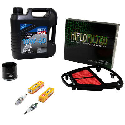 4L Set Öl Wartung für Kawasaki VN 900 VN900 06-17 Luftfilter Ölfilter Zündkerzen