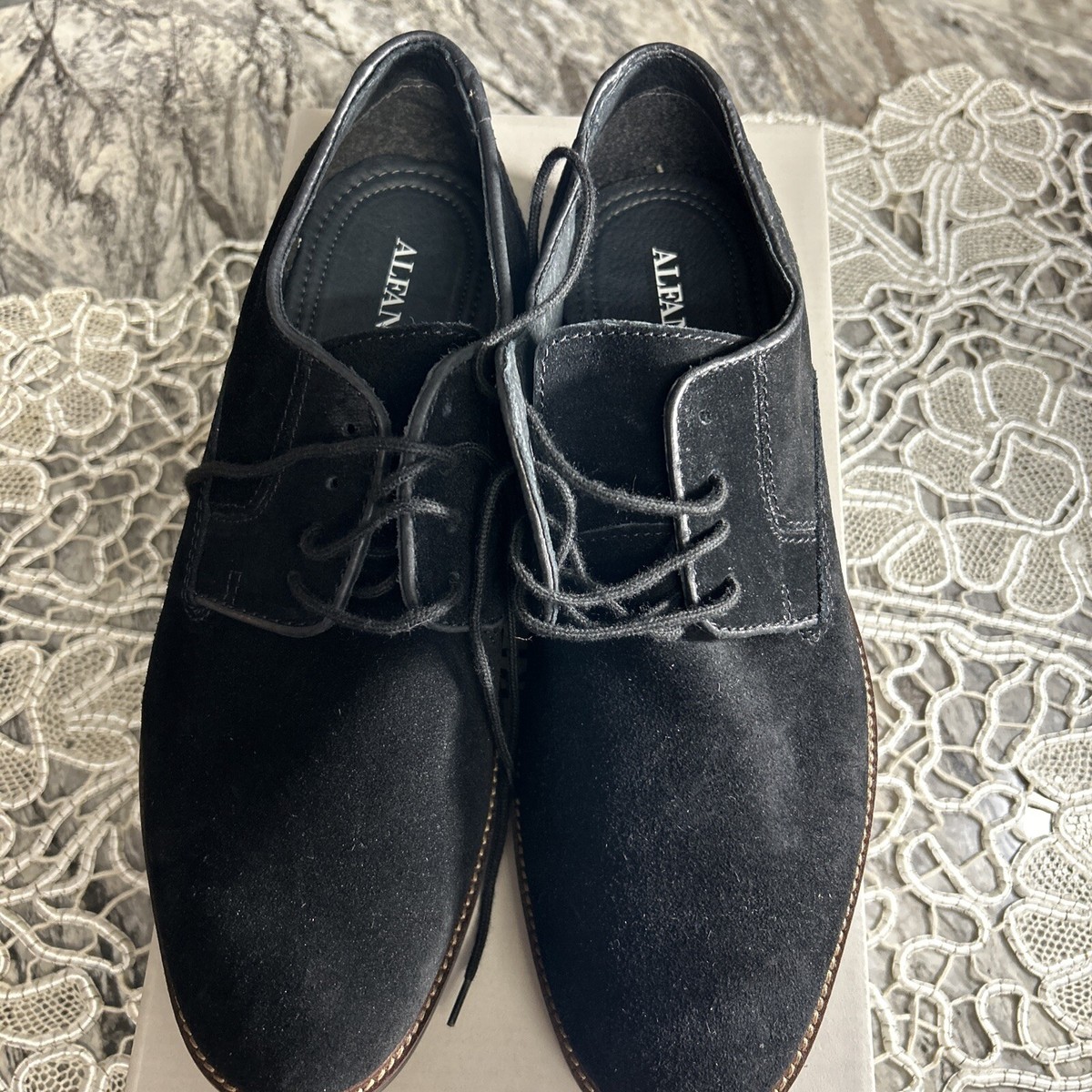 Alfani Phillip Lace Up Dress Oxford Shoes Alfani Phillip Suede Black Dress Oxfords | Mercari main image 4