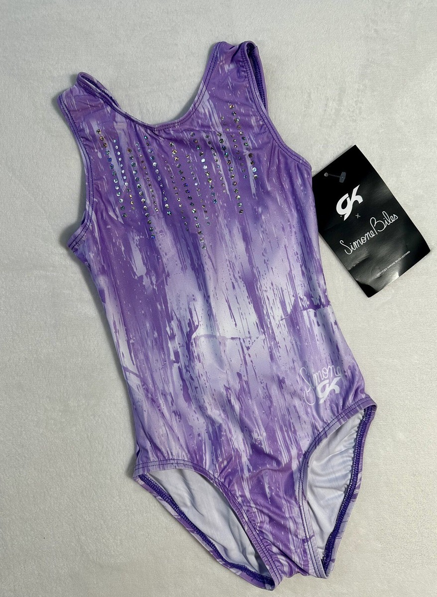 NEW Simone Biles GK LEOTARD Gymnastics PURPLE SHIMMER Sequin