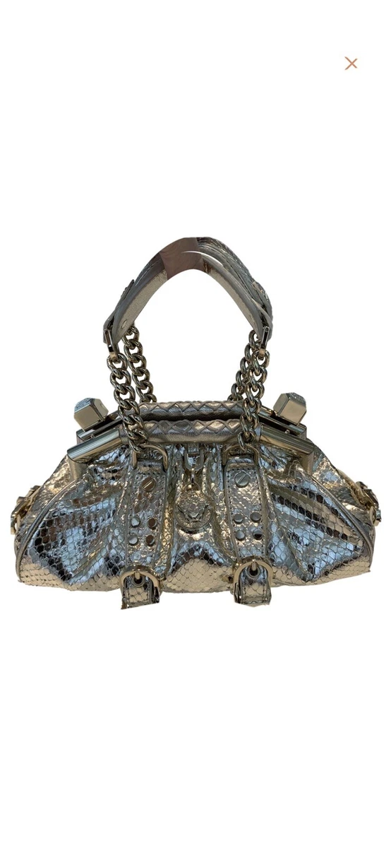 Versace La Medusa Python Small Handbag for Women