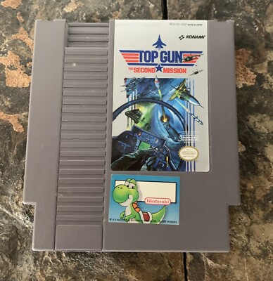 Nintendo NES Top Gun Second Mission Cartridge. 