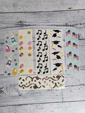 Vintage Mrs.Grossman's Sticker Lot - Easter Bunny Music Note Flag Party