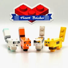 LEGO Minecraft x4 Cat & Fox Pack, Brand NEW Genuine LEGO, NO KNOCK OFFS!.