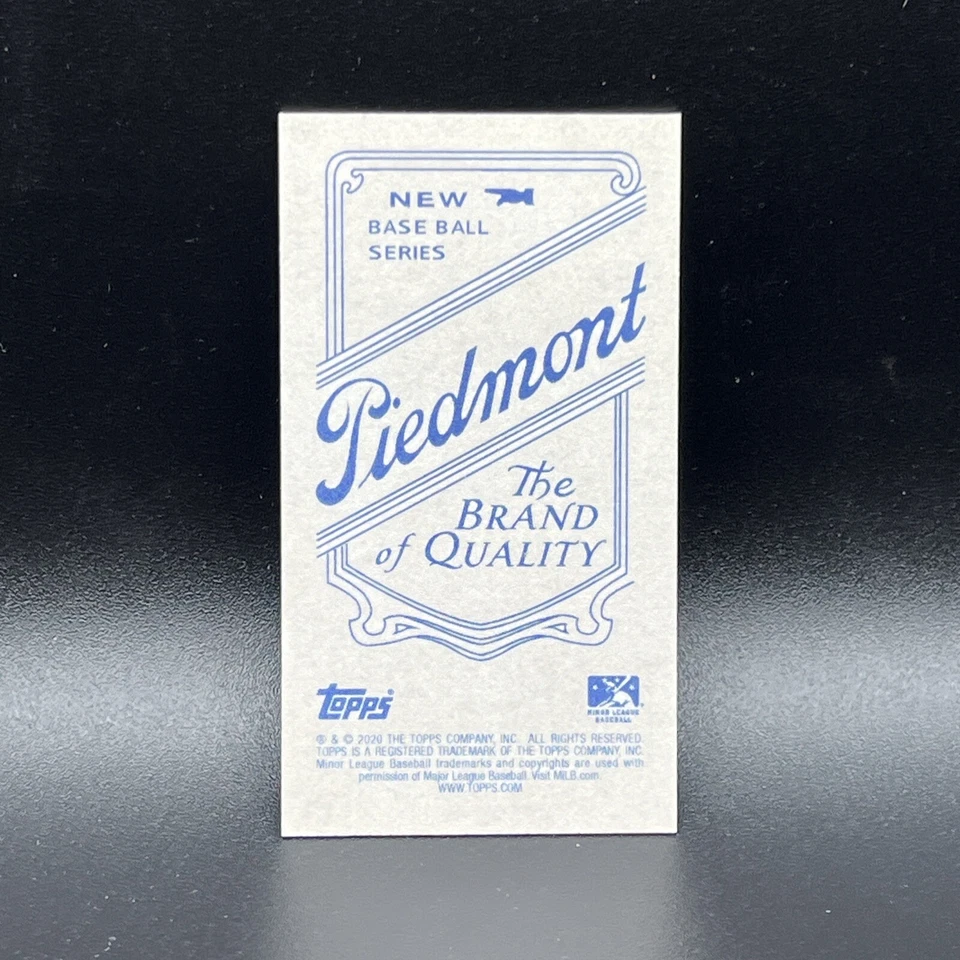 Vidal Brujan 2020 Topps 206 Piedmont Ad Back Montgomery Biscuits - Image 2 of 2