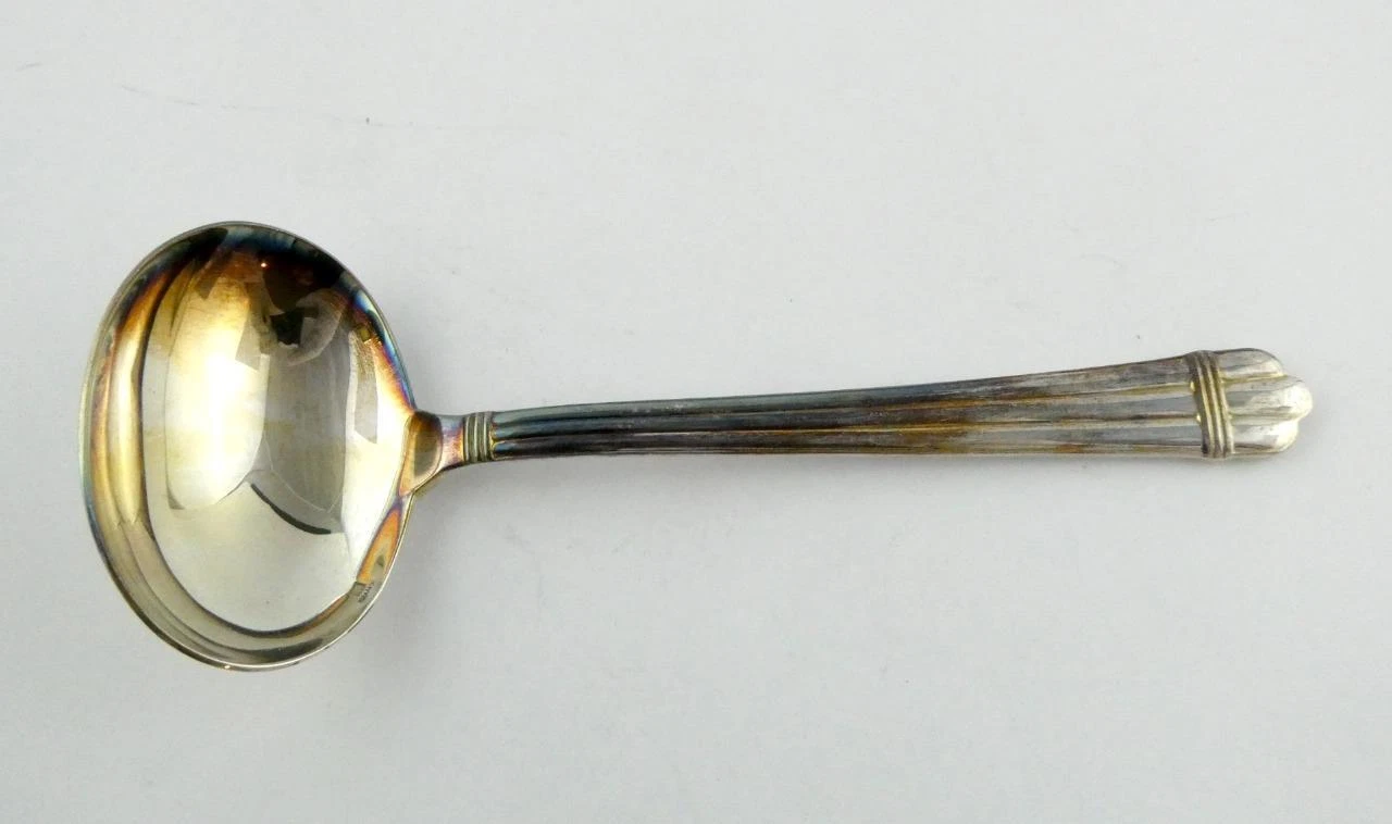 Christofle France Aria Silverplate Solid Gravy Ladle