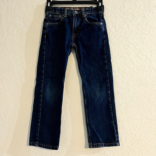 Arizona Boys Size 8 Slim Original Boot Cut Blue Denim Jeans