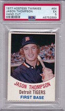 1977 Hostess TWINKIES #64 JASON THOMPSON PSA 5 EX Detroit TIGERS tough 1/2