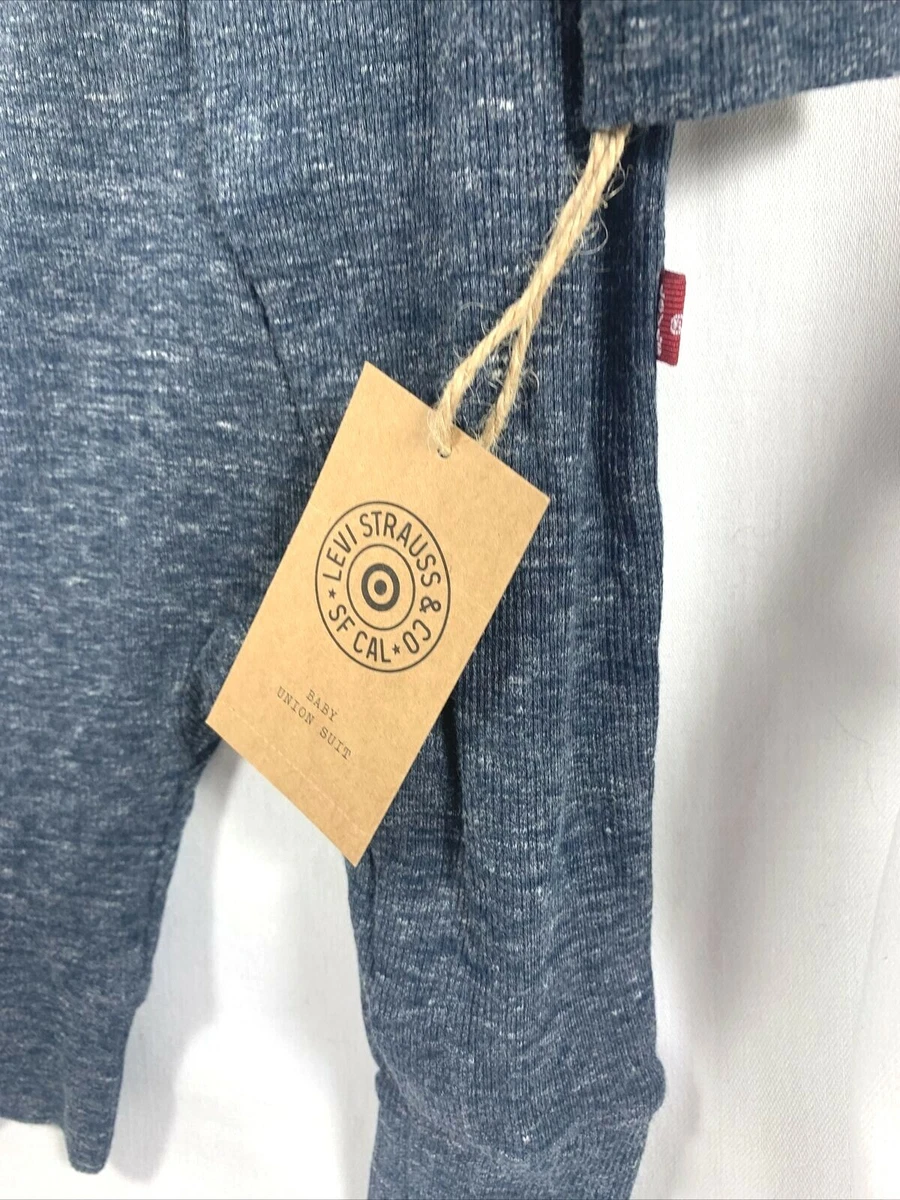 NWT LEVI STRAUSS TARGET EXCLUSIVE INFANT BABY UNION SUIT PAJAMA 0 3 MONTH