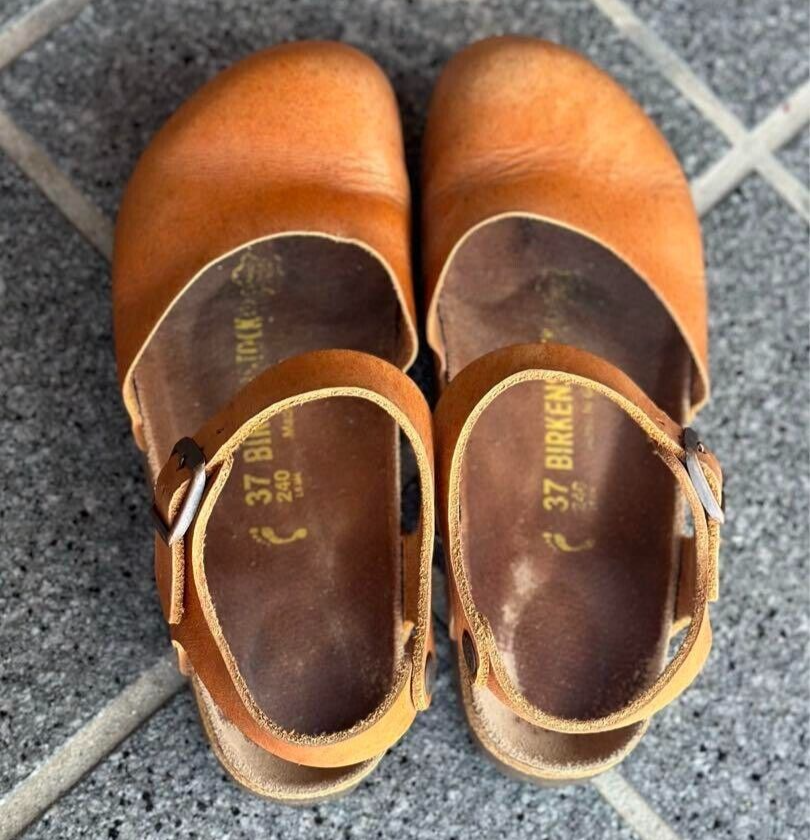 Birkenstock ブラウン クロッグサンダル 37 BIRKENSTOCK ブラウン 37