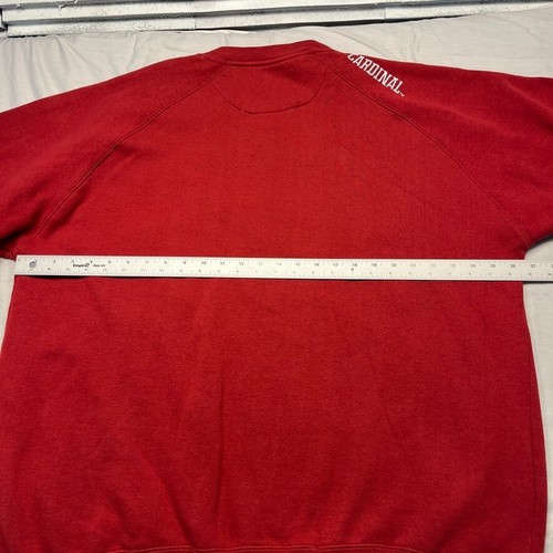 Vintage Stanford Cardinal Sweatshirt Mens 2XL Red Embroidered Logo Crew Neck - Picture 8 of 9
