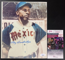 Ray Dandridge Signed 8x10 Photo JSA Cert w/COA Negro Leagues HOF '87 (d.1994)!