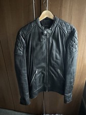 Diesel - Black Leather Biker Jacket - Cl
