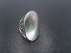 Vtg Sterling Silver Dome Ring, Signed BL, Size ~7, 10.3g — photo 1
