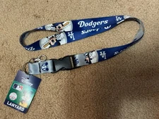 Los Angeles Dodgers Mickey Mouse Lanyard 19” MLB. W/Detach Buckle