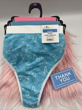 Way To Celebrate Summer Thong 3Pair Seamless Panty 2XL NWT