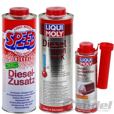 LIQUI MOLY DIESEL ADDITIV SET DPF ZUSATZ SYSTEMPFLEGE DIESEL MOTOR REINIGER