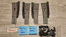 Roco H0 Weichen Set mit Antrieb zu 4560  + Extra Weichenstecker