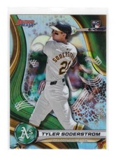 Tyler Soderstrom Rookie Card Refractor 2024 Bowman Best Athletics #47 MLB. rookie card picture