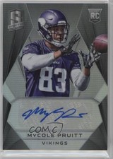 2015 Panini Spectra Rookie Auto /199 MyCole Pruitt #215 Auto 5x5