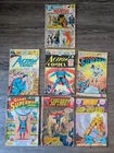 Lot Of 7 Vintage 25 Cent DC Comics Of Superman And Superboy