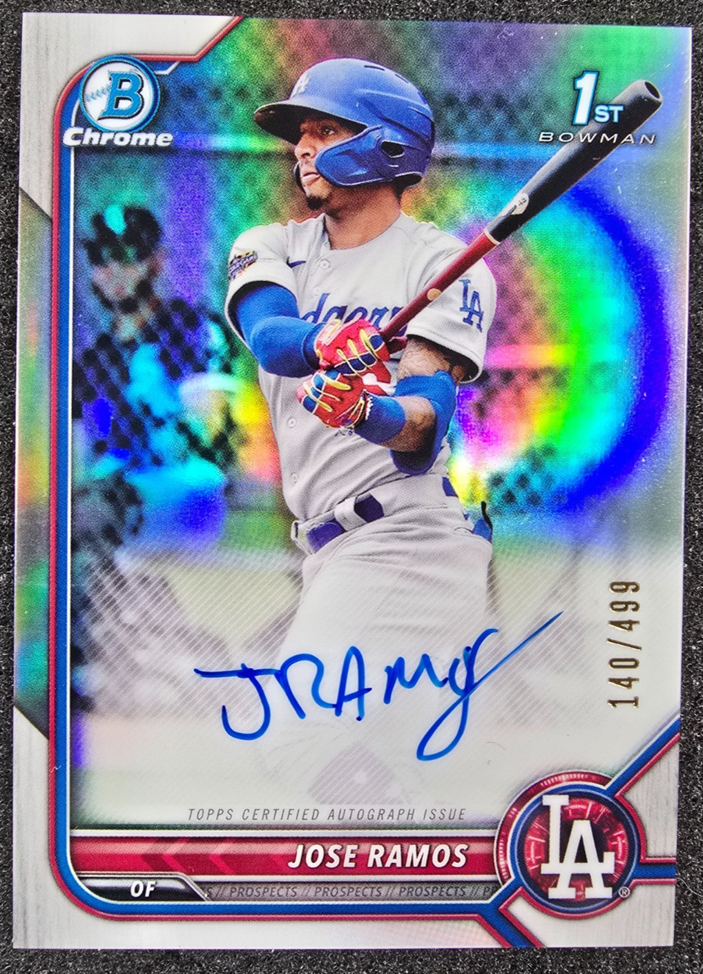 2022 Bowman Chrome 1st Refractor AUTO /499 Jose Ramos #CPA-JRS Dodgers