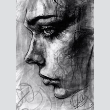 ORIGINAL Graffiti Portrait Drawing On Paper Modern Fine Art By Vin Dantes OOAK