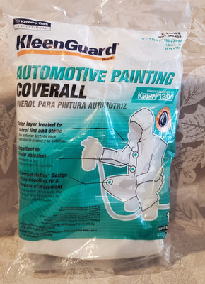 KleenGuard AUTOMOTIVE Painting COVERALL w/ HOOD controls lint & static  X-Large