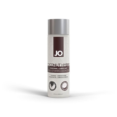 JO Coconut Hybrid Original Lubricant 8 oz. Water-Based Lubricant Non-Sticky