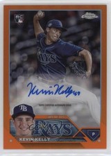 2023 Topps Chrome Update Orange Wave Refractor 23/25 Kevin Kelly Auto 13kh