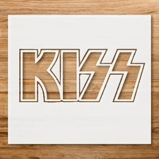 Kiss Band Logo Wall Art Stencil for Music - Inspired Decor - StencilAir