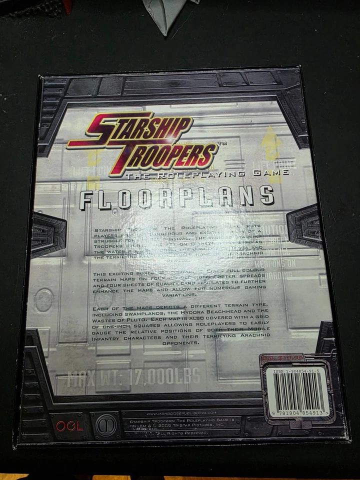 Starship Troopers RPG: Floorplans, open Box set, Complete, uncut maps and pieces - Image 2 of 3