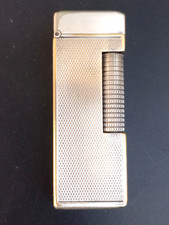 Ancien briquet Dunhill métal argenté Made in Switzerland, Patented USA & Britain