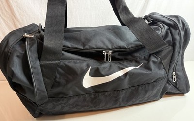 Nike Training Black Duffel Bag Gym Travel Sport Carryall Large 24  Long Zip