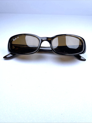 RAY BAN RB2129 SLEEK TORT SIDESTREET BROWN POLARIZED NARROW SLIMLINE SUNGLASSES