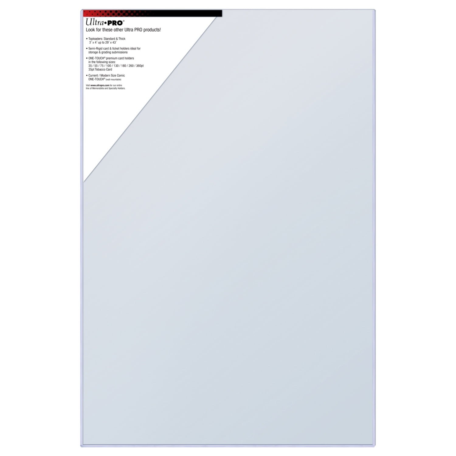 Toploader Plastic Ultra PRO Toploader - 36x24 - Single Toploader Rigid Plastic Large | eBay