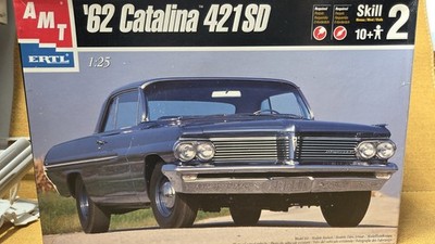 1962 Pontiac Catalina SD 421 BODY SHELL & ACCESORIES 1:25 AMT NEW
