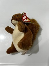 Vintage Ty Beanie Baby - NUTS the Squirrel NWT Plush Stuffed Animal Toy 1994