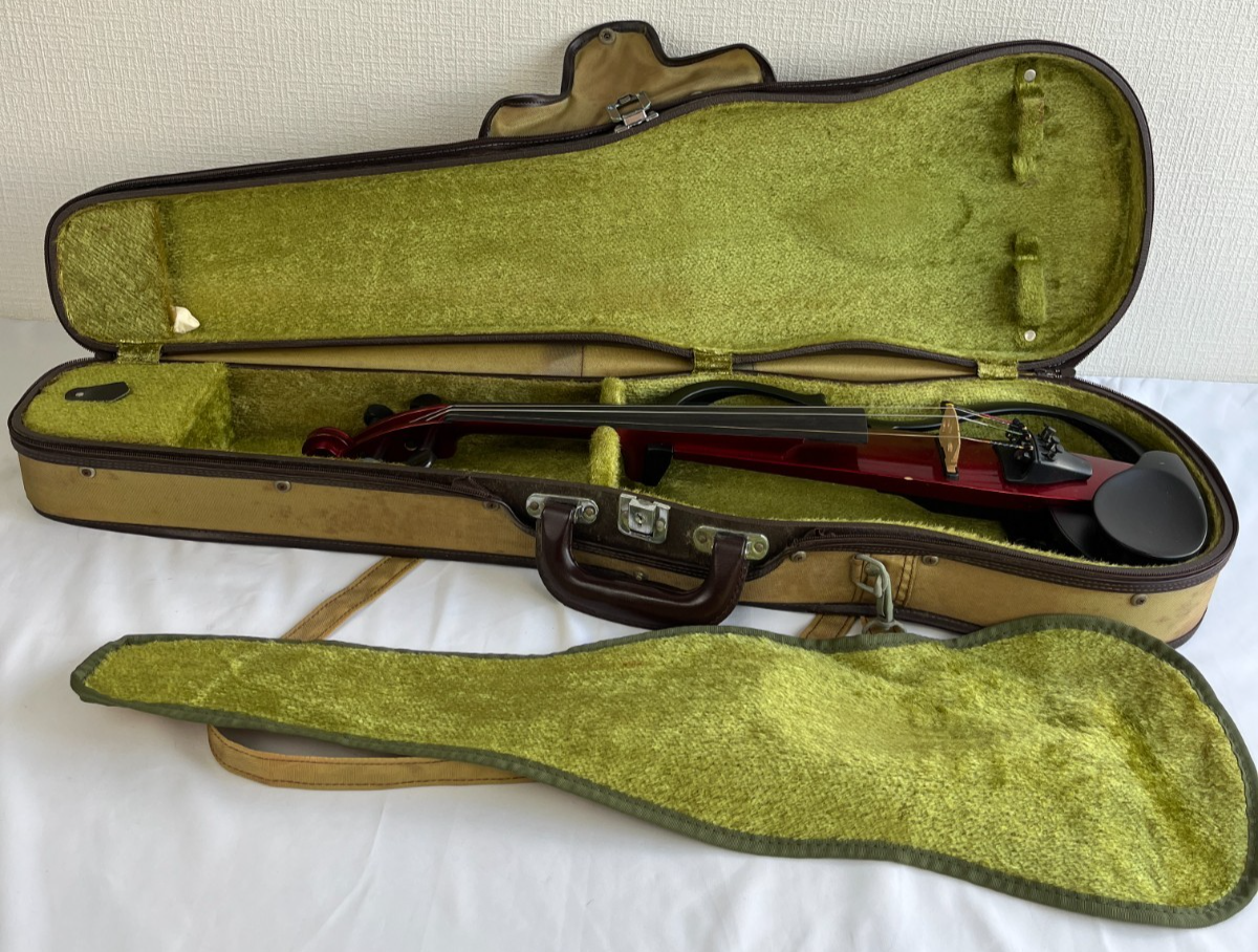 Yamaha SV-110 RED Silent Violin NO BOW w/case | eBay