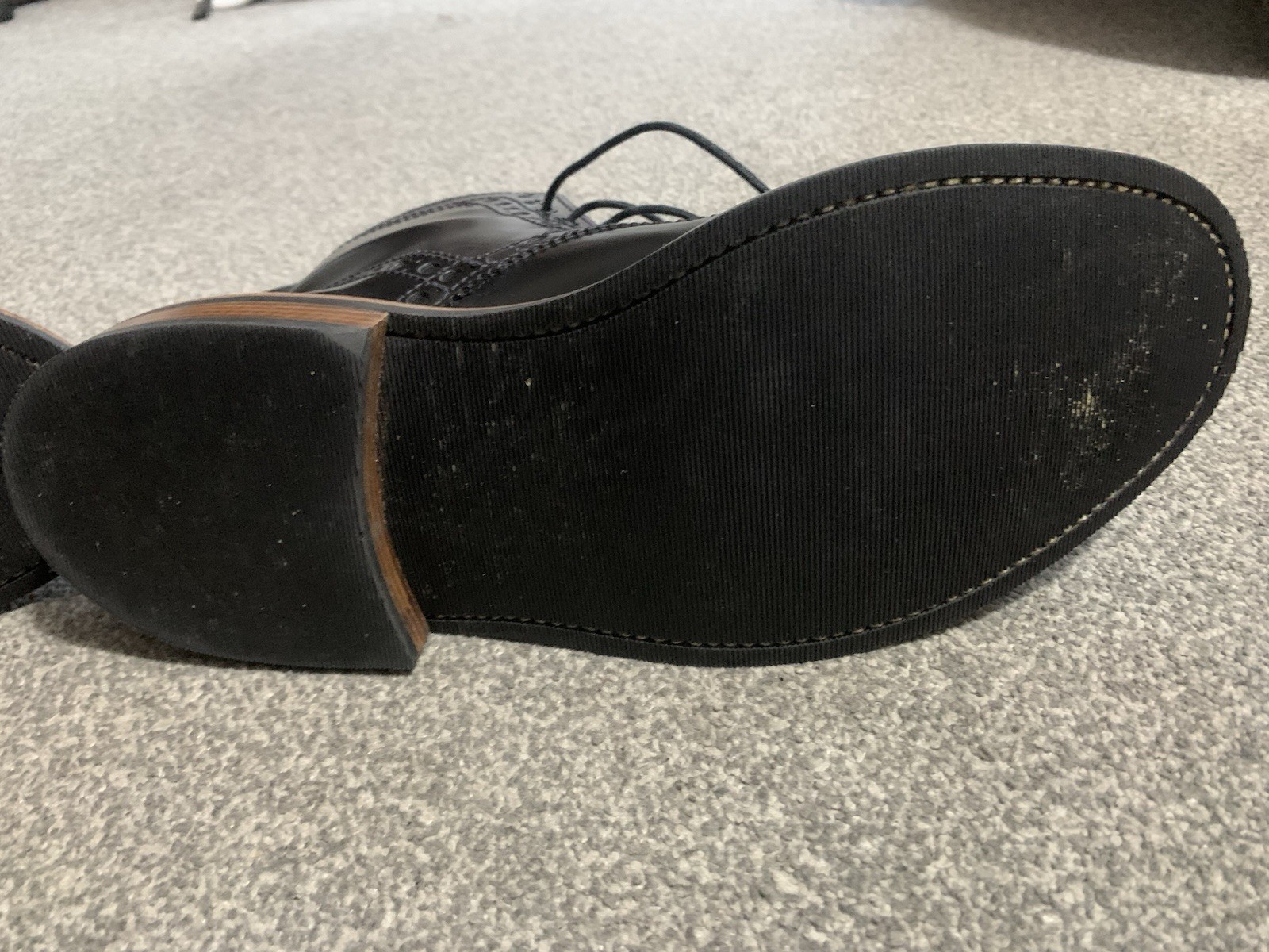 Grenson Boots The Triple Welt Brogue Leather Size 7.5 Excellent Condition image 7