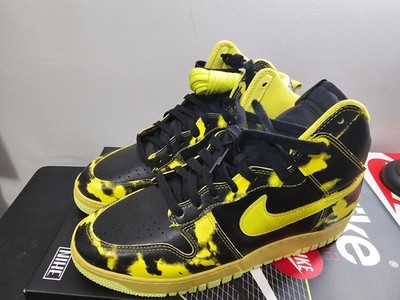 Nike Dunk 1985 High Yellow Acid Wash Size 12 NIB