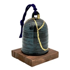 Kintsugi Dorei Bell Japanese Folk Art Clay Earthenware Gold Crack Growth Gift